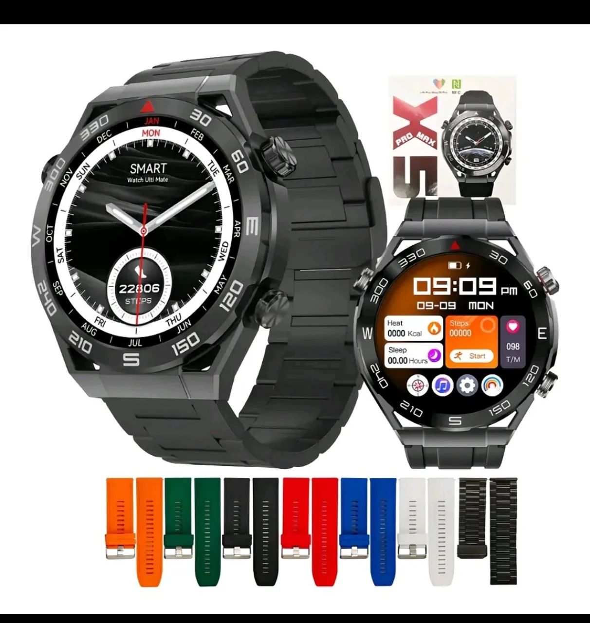 SmartWatch X5PROMAX IP67 NFC AMOLED 