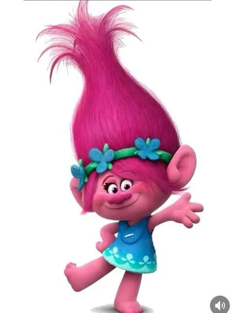 Cabelo maluco troll rosa 