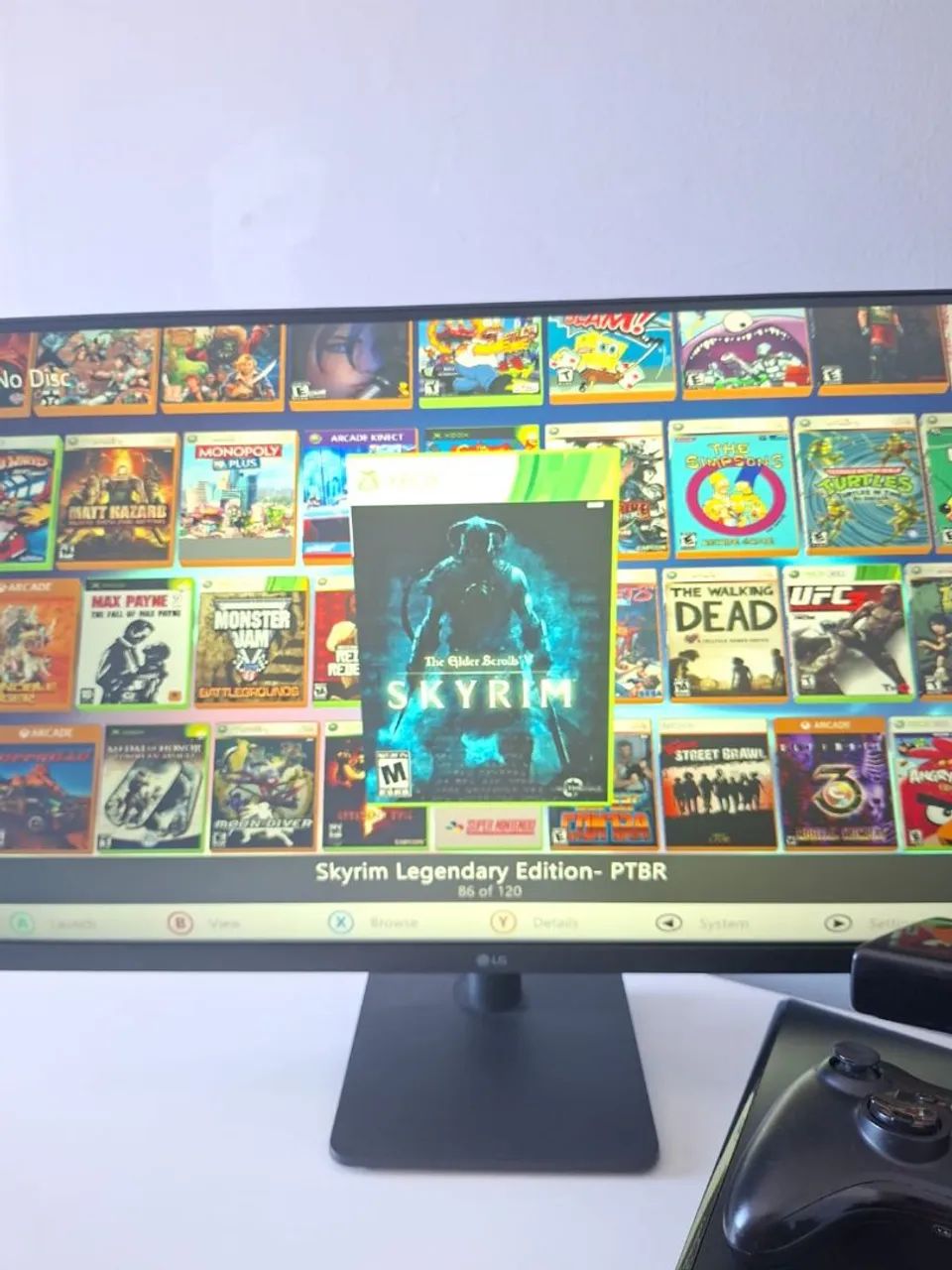 Xbox 360 completo 2 controles originais e Kinect +100 jogos - Foto 6