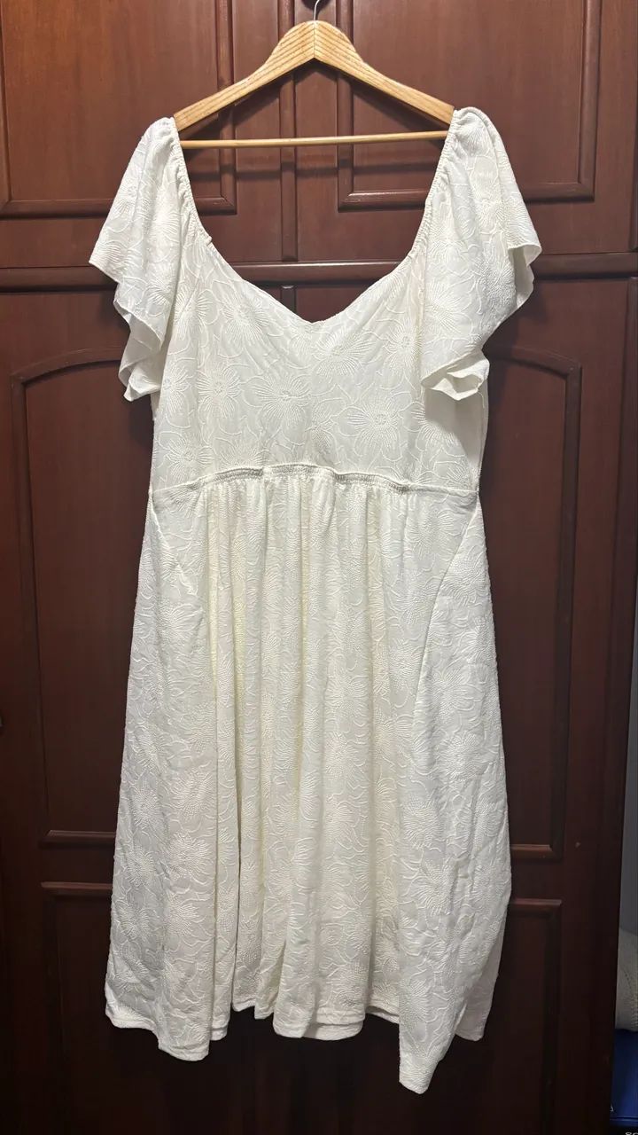 Vestido branco Plus Size G3  - Foto 2