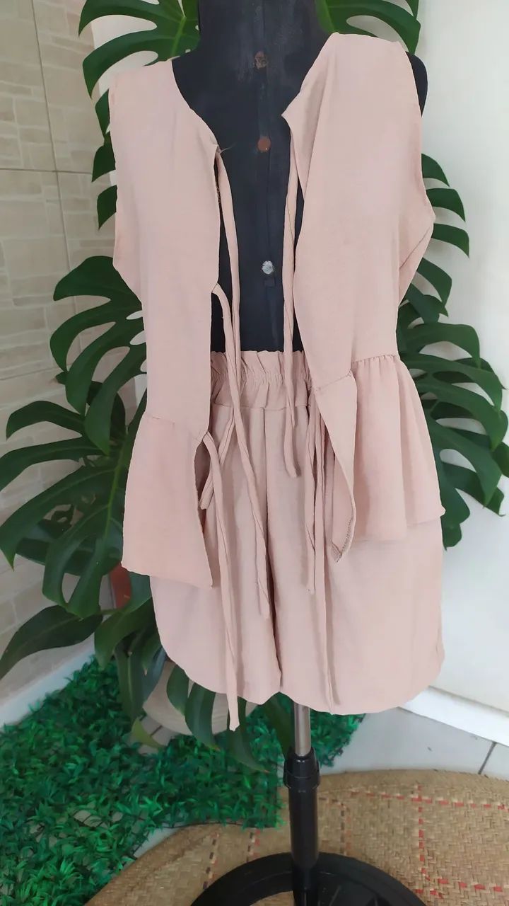 Conjunto de short e blusa Tam M  - Foto 5