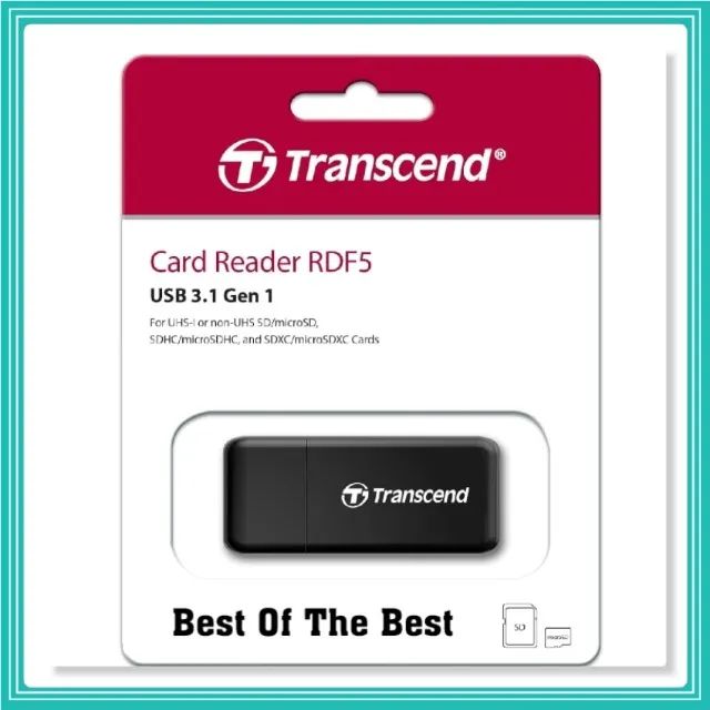 Leitor De Cartão De Memória Rdf5 Sd Micro Transcend Usb 3.0