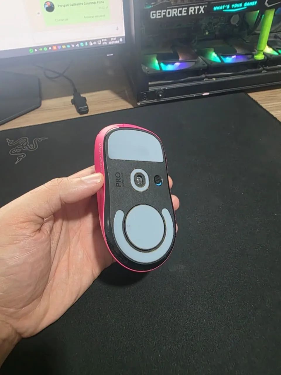 mouse logitech superlight x pro wireless sem fio - Foto 2