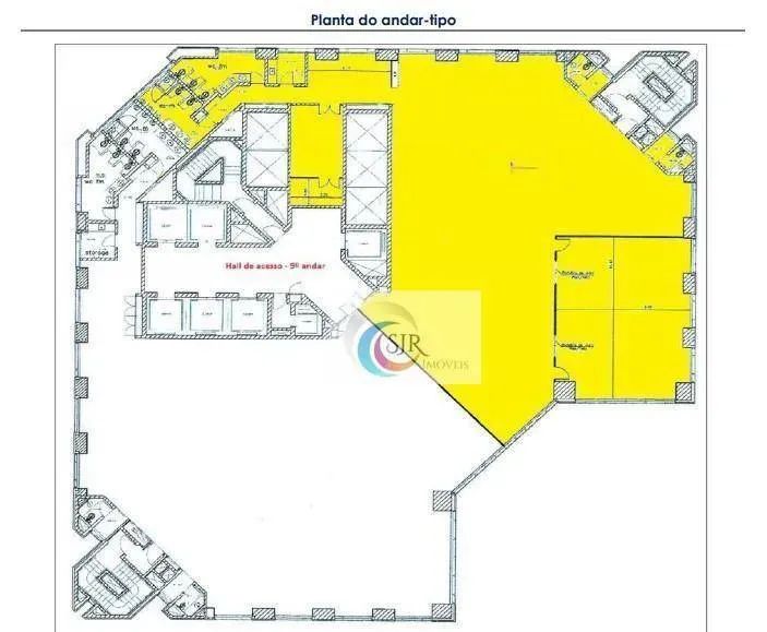 Conjunto para alugar, 520 m² -Piso elevado, forro e calhas de iluminação 4 banheiros Quase - Foto 6