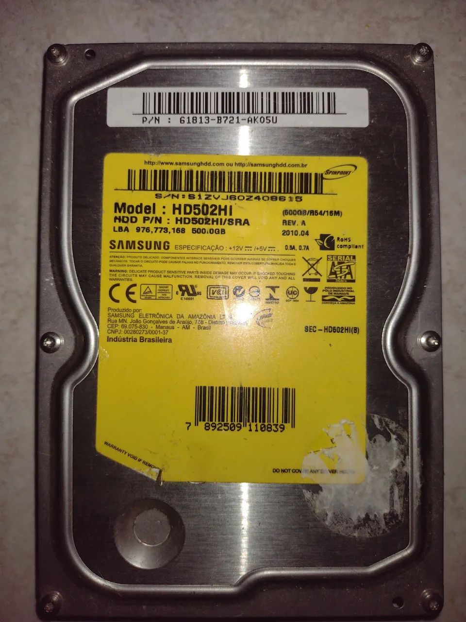 HD 500GB Samsung 