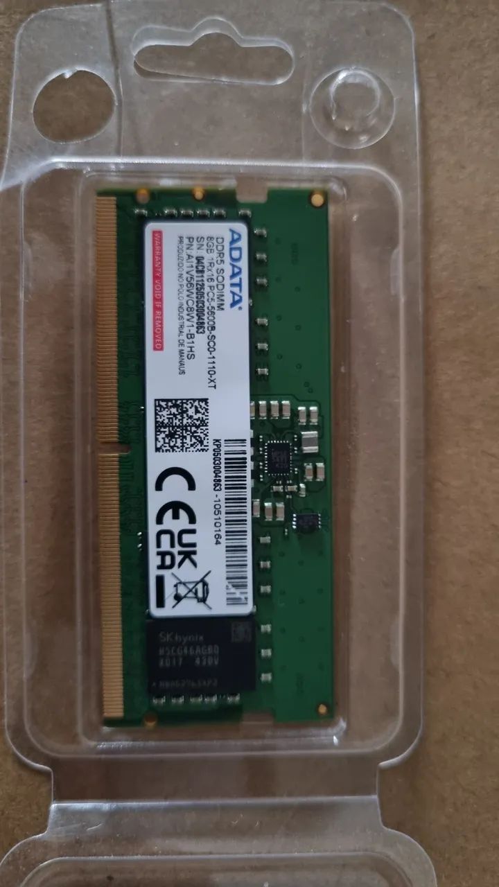 Memória DDR5 8Gb Notebook