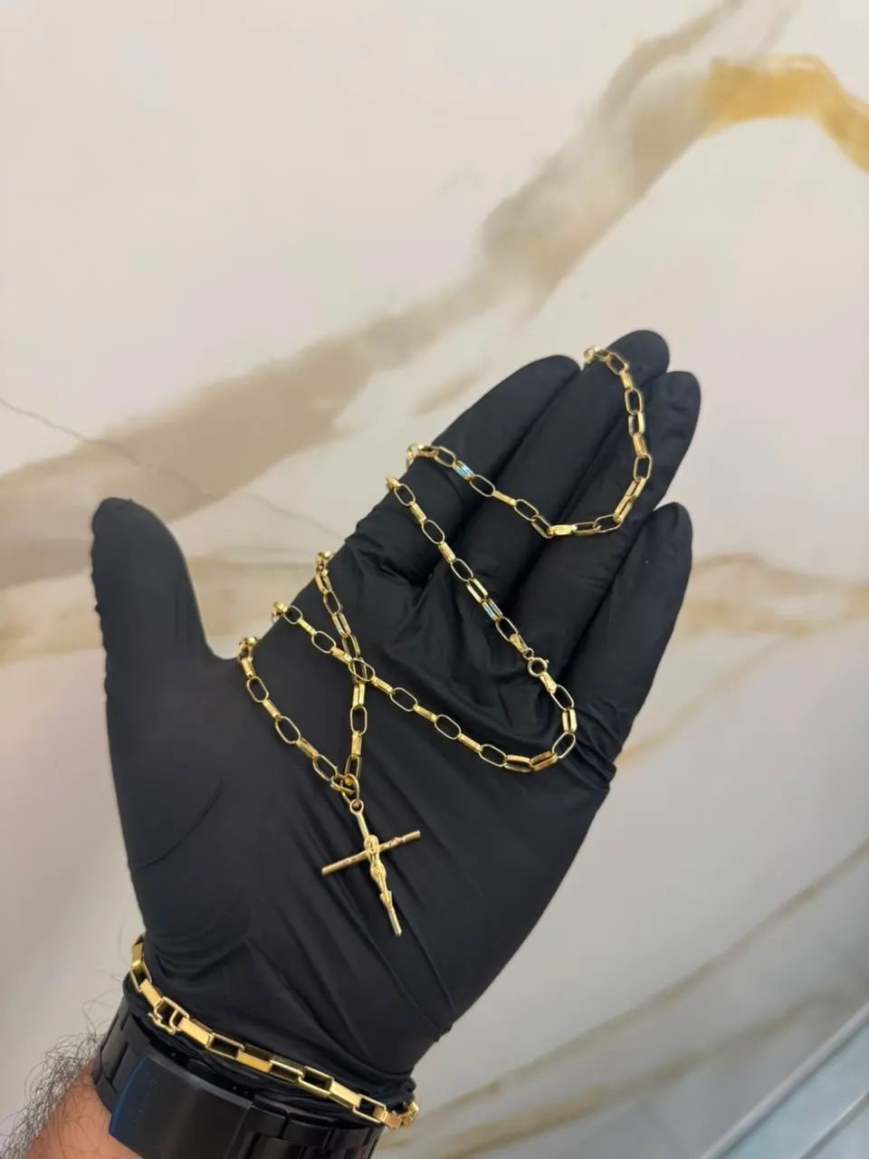 Cordão ouro 18k 65 centímetros  - Foto 4
