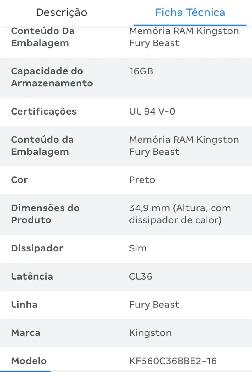 Memória ram 16gb kingston fury best  - Foto 3