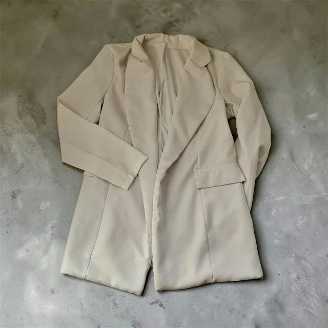 Blazer Branco Alongado 
