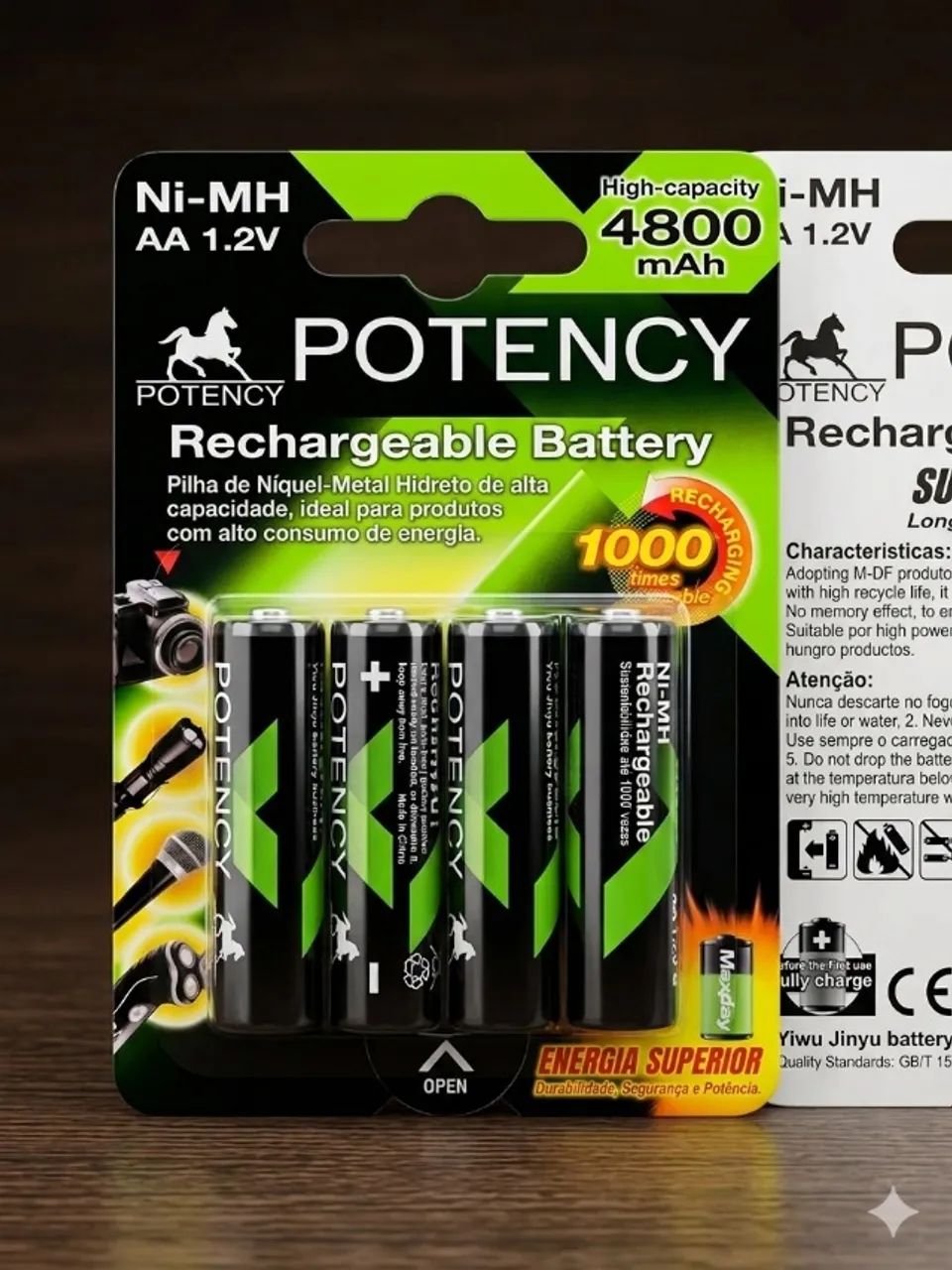Carregador de Pilhas e Baterias Recarregáveis Bivolt - Potency - Foto 5