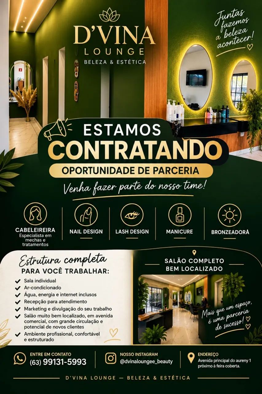 Sala em salão estruturado 