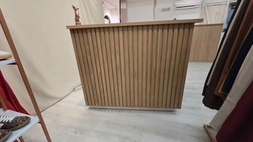 Balcão Atendimento Recepção/Comercio em "L" 100% MDF - Foto 3