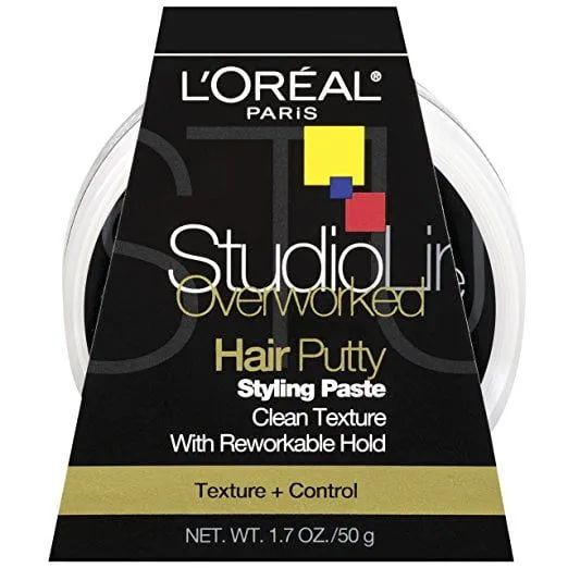 Pomada Modeladora Capilar de fixação flexível L'Oréal Paris Studio Line Clean 50g