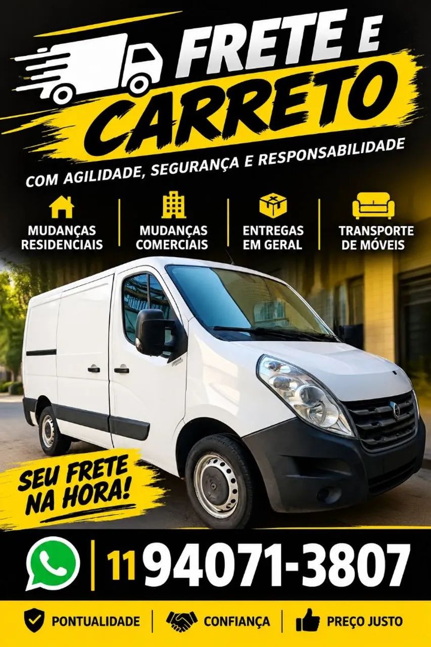 Frete e carreto chamar no whatsapp 