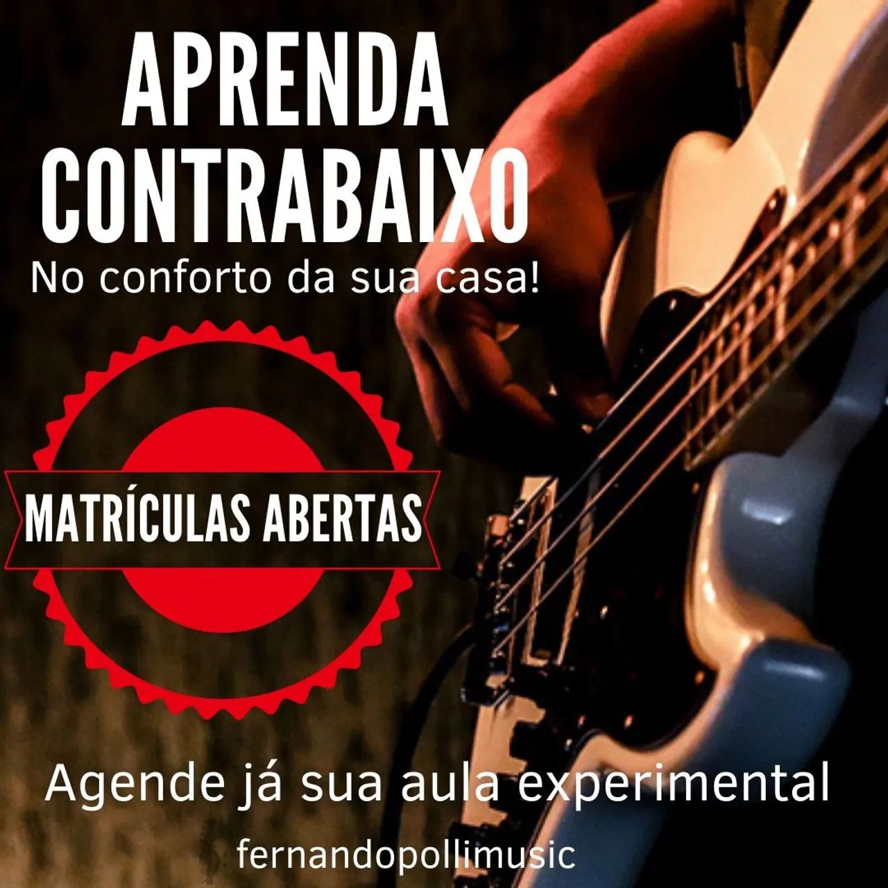 Aulas de Contrabaixo - Presencial e Online 