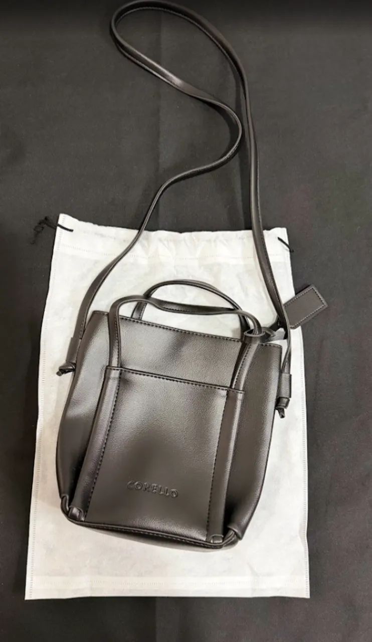 Bolsa preta Corello (mão e transversal), original, nova, nunca usada, com dust bag - Foto 3