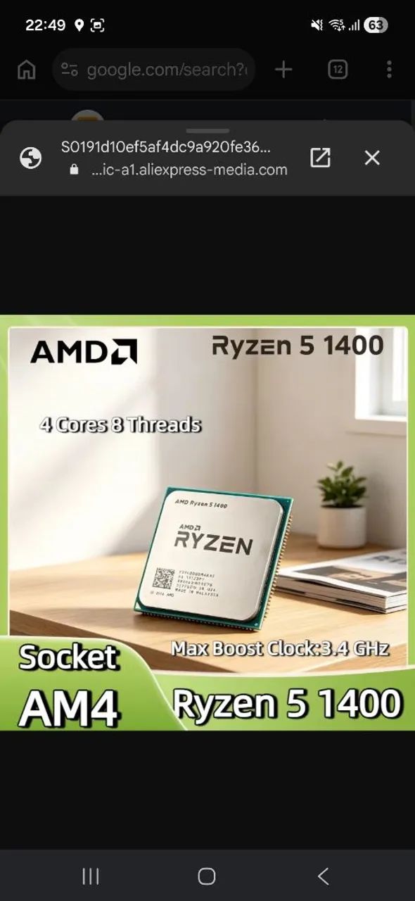 Processador Ryzen 5 1400 - Foto 3