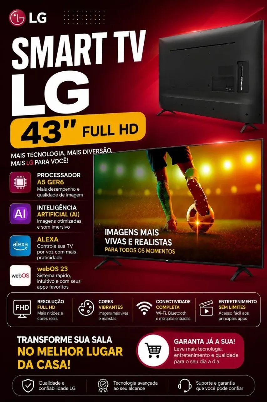 SMART TV LG 43" Full hd