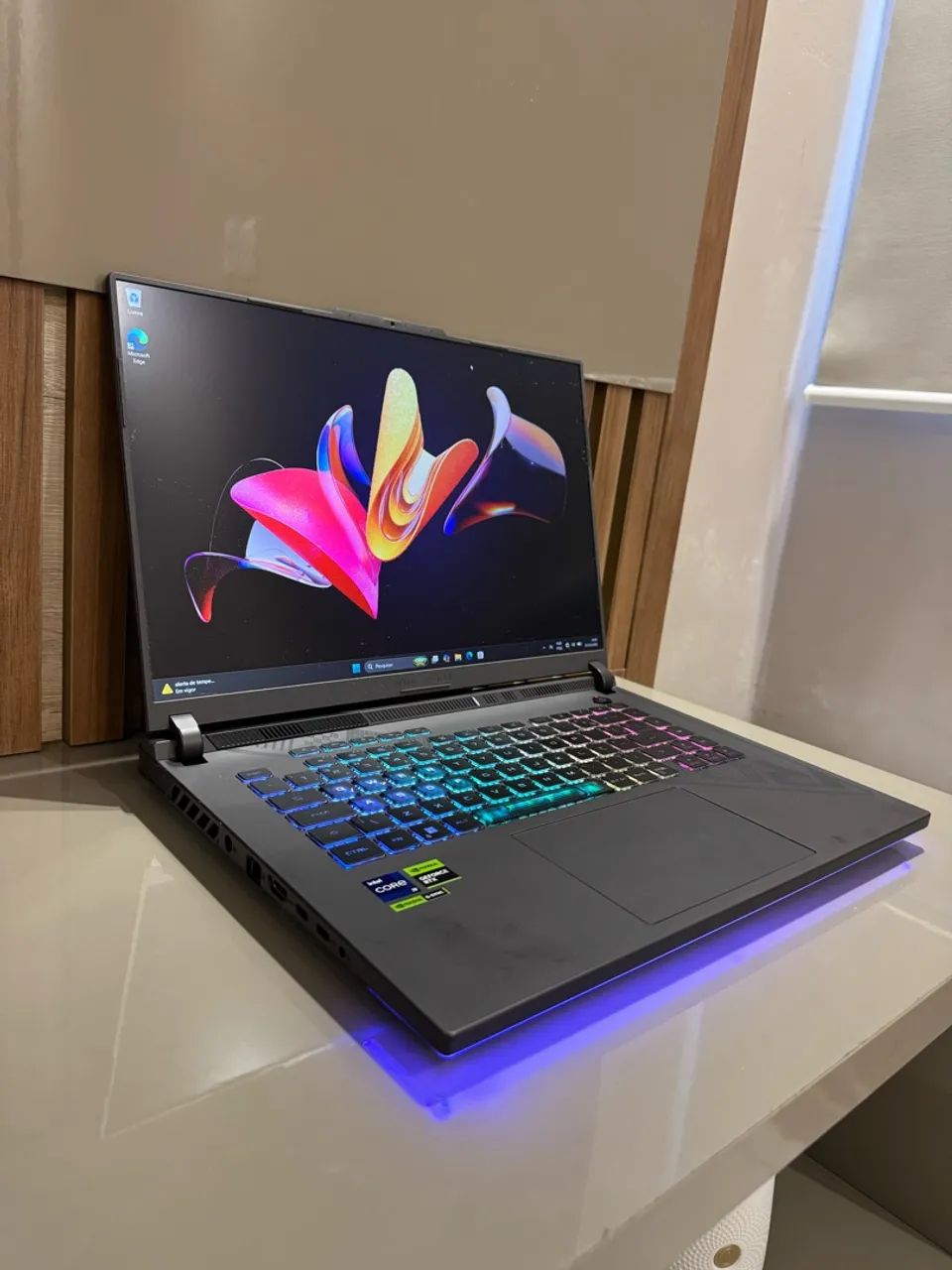 Notebook Gamer Rog Strix, Core i9-13980Hx + RTX 4060 + 32Gb ! Com garantia - Foto 3