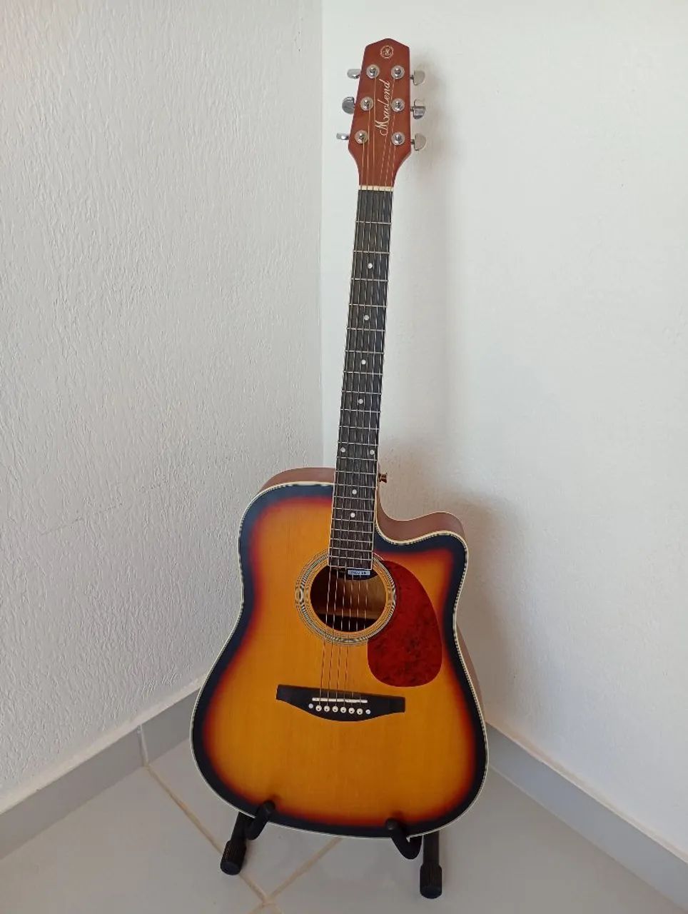 Violão MacLend MCD SB, modelo Folk, Sunburst - Foto 2