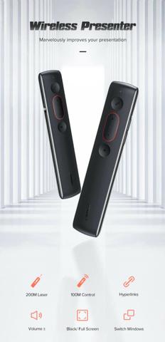 Apresentador multimídia Wireless 2.4 GHz e caneta Laser Pointer Ugreen