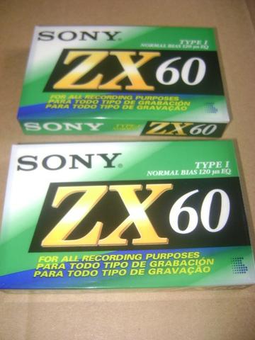Fitas Cassete Sony ZX 60 lacradas - Foto 3