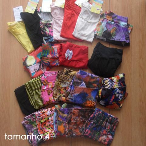 Kit Roupas Tamanho 4 Menina Peças Novas