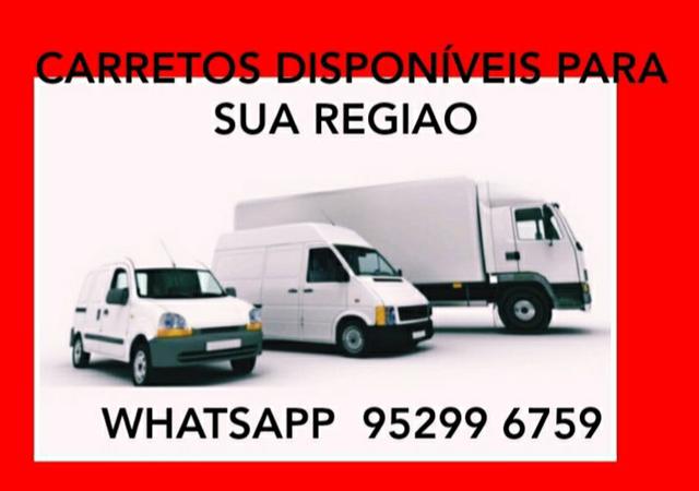 Carretos disponíveis para sua regiao