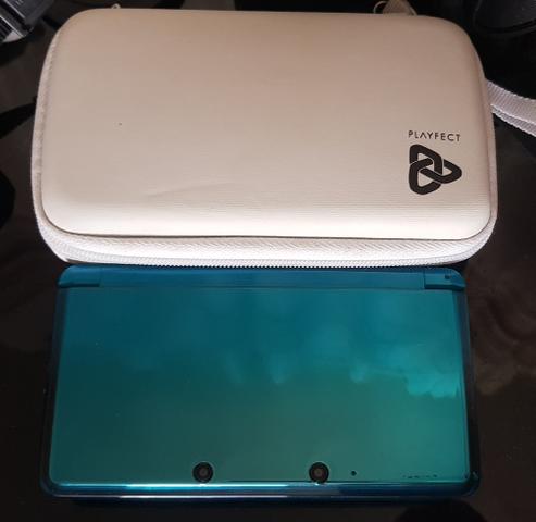 3DS Ocean Blue Destravado+case - Foto 2