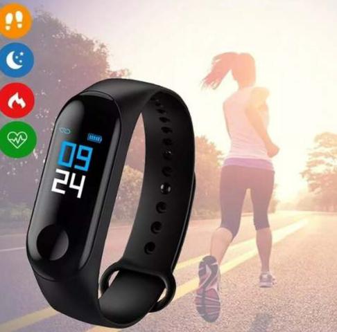 Relógio SmartWatch M3 Sportivo Completo Bluetooth Android iOS Jogos
