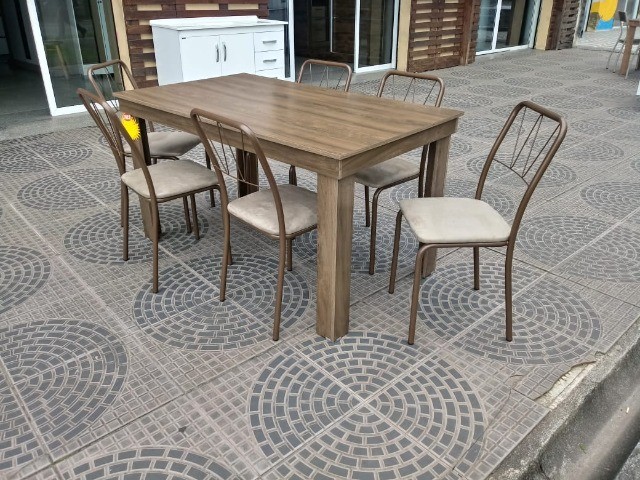 Mesa 6 cadeiras nova, entrega em até 48 horas!! - Foto 2