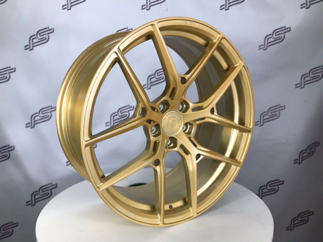 Rodas Gisa Forged P/ M3 2022 A5 Dourado Semi-Brilho 5x112 - 20x9 e 20x11 aro 20 duas talas - Foto 3