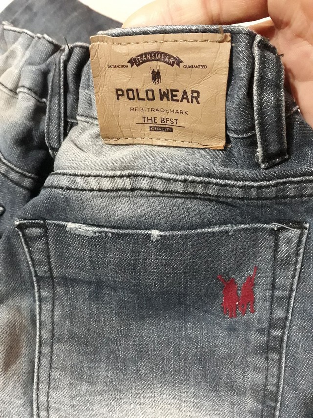 Calça jeans infantil Tam 12 Pólo Wear bem Nova com ajustes dos lados  - Foto 5