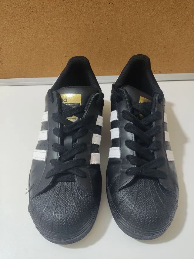 Tenis adidas Super Star Preto E Branco 35