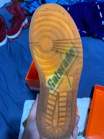 Nike Air Jordan One Gatorade Laranja tam 44 - Foto 4