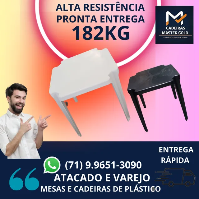 Conjunto de Mesa com cadeira Bistrô Verde - Rei do Plástico