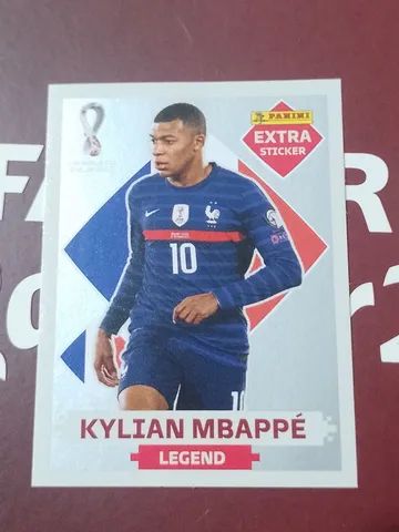 Figurinha Extra Sticker Bordô Mbappe Copa Do Mundo 2022