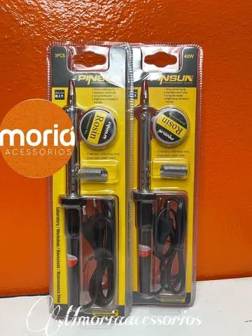 Ferro De Solda Profissional 60w e 40w Estanho E Pasta De Solda - Foto 2