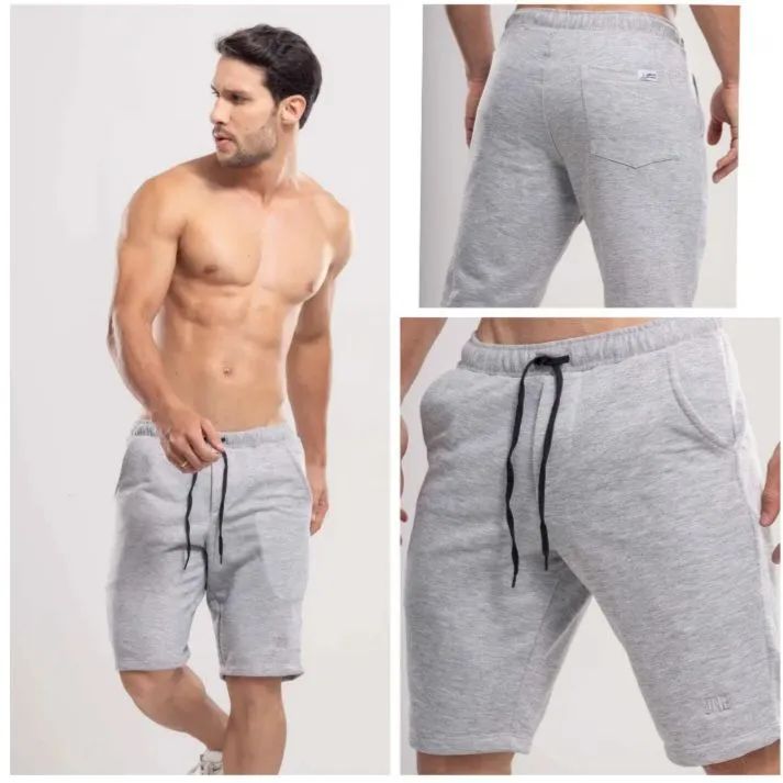 Bermuda masculina em moletom flanelado 