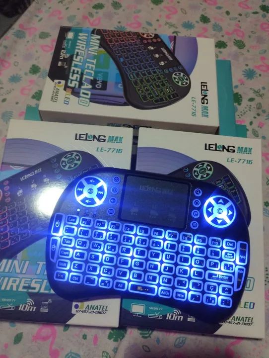 Mini teclado com led pra tv  - Foto 2