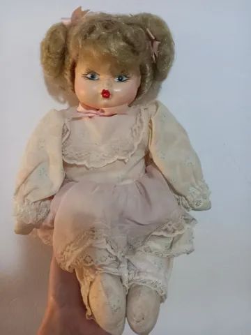 Boneca de Porcelana Loira Antiga - Foto 2