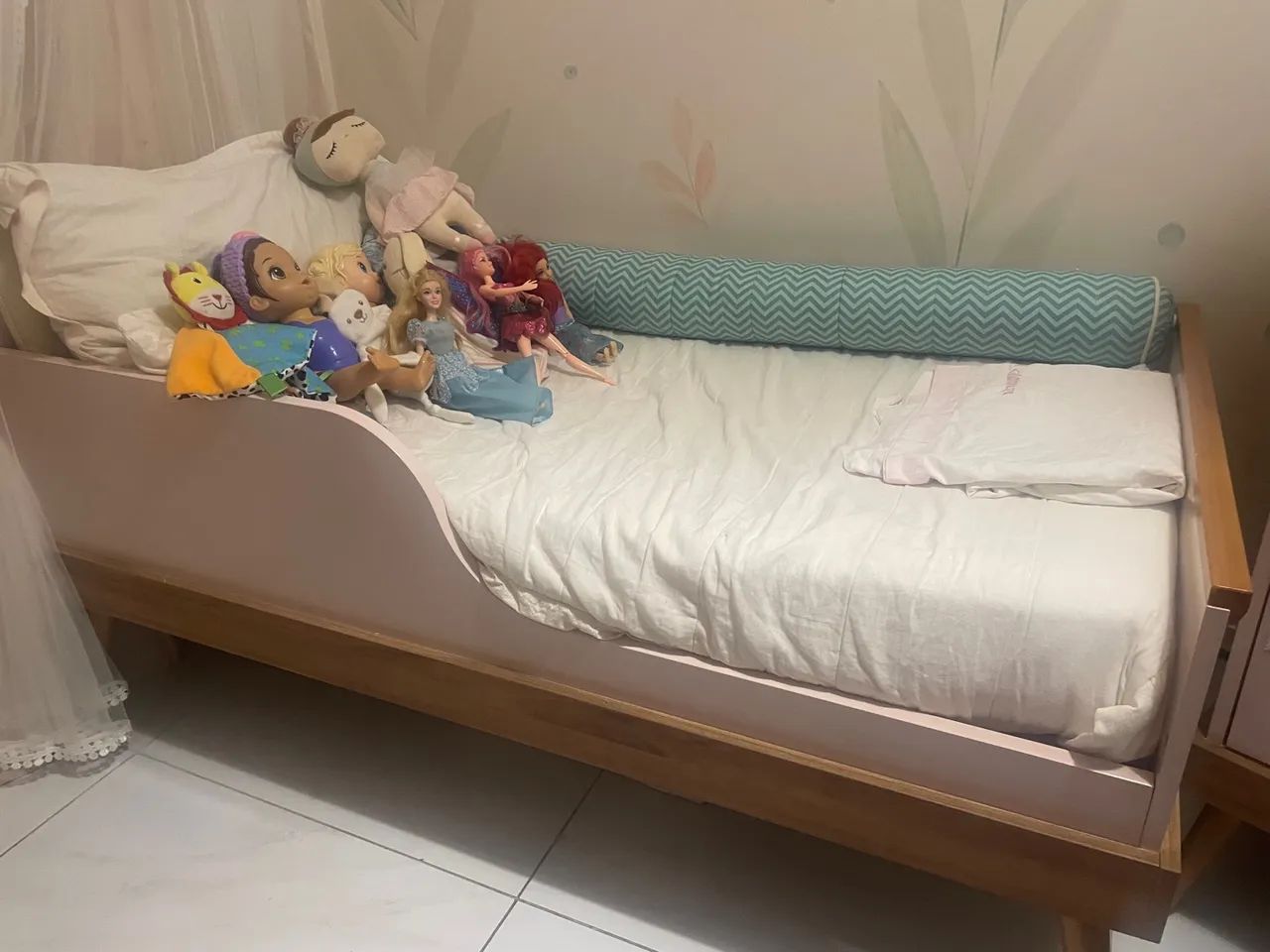berço/mini-cama Canção de Ninar com colchão - Foto 4