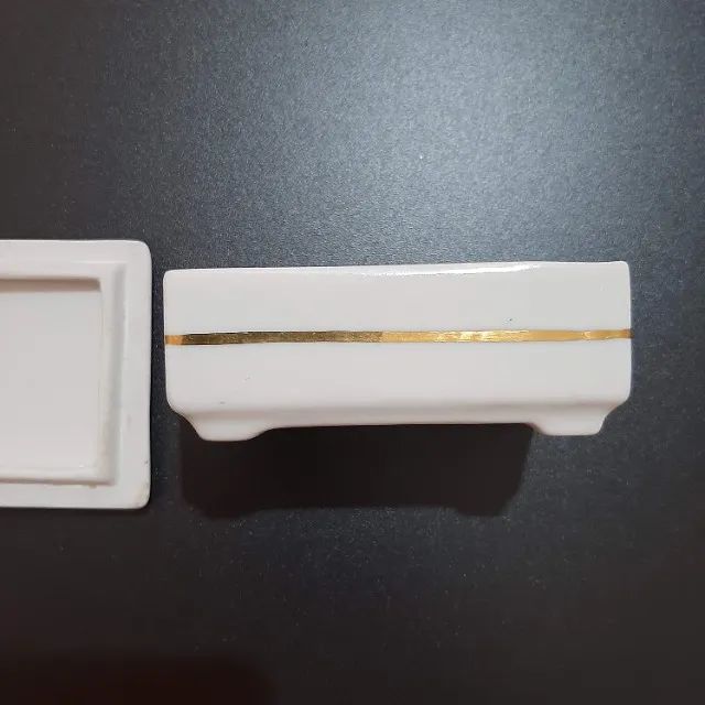 Antigo Porta-Joias Vanwall Porcelana Herber - Foto 6
