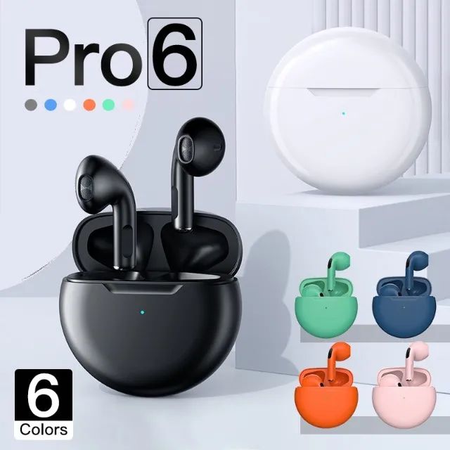 Fone De Ouvido S/fio Pro6 Bluetooth Compatív. Android/iPhone