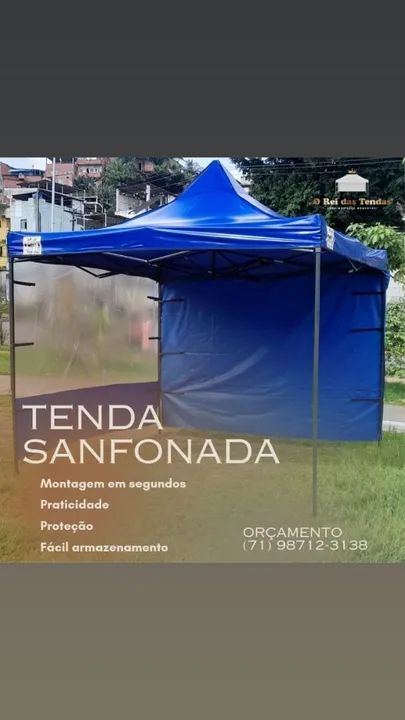 Tenda Sanfonada - Fácil Montagem e Transporte 30 segundos