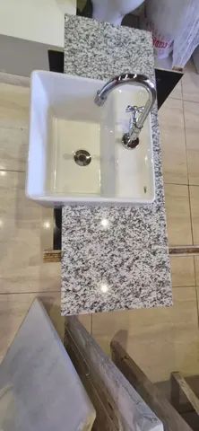 Pia banheiro completa branco dalas - Foto 2