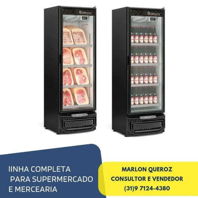 Refrigerador 1 Porta Gelopar para Carnes e Cerveja