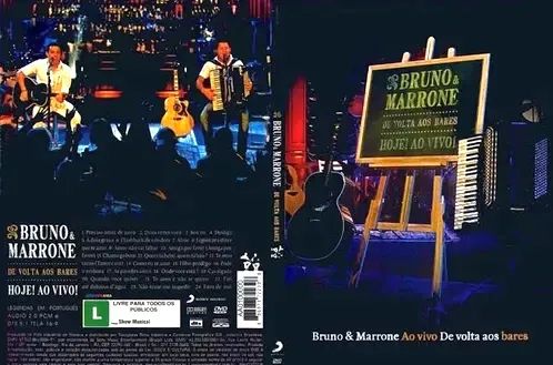 Dvd Bruno & Marrone Volta Aos Bares Ao Vivo 2009 e Blu-ray Fernando E Sorocaba - Acústico 