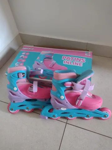 Patins Feminino In-line 32-35 Havan - HBR0117 - Rosa