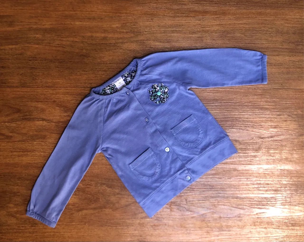 Casaco cardigan carters 12 meses bebê menina